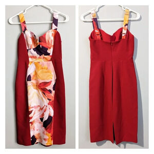 Black Halo Floral Sheath Dress